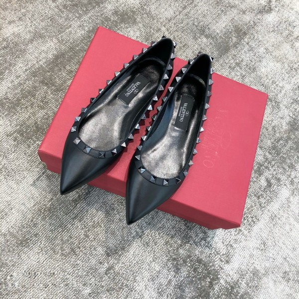 Valentino VT Collection Flats Black
