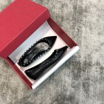 Valentino VT Collection Flats Black