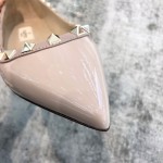 Valentino VT Collection Flats Patent Leather Nude Pink