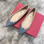 Valentino VT Collection Flats Haze Blue