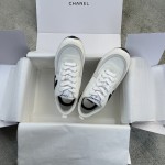 Autumn and winter explosion Chanel sneakers imported lychee grain cowhide breathable network TPU outsole