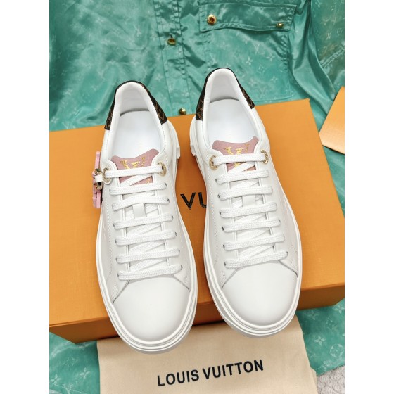 Louis Vuitton x Yayoi Kusama cooperation model classic white shoes 𝐓𝐢𝐦𝐞 𝐨𝐮𝐭 wave point sneakers