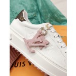 Louis Vuitton x Yayoi Kusama cooperation model classic white shoes 𝐓𝐢𝐦𝐞 𝐨𝐮𝐭 wave point sneakers