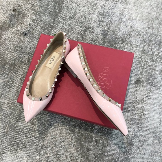 Valentino VT Collection Flats Patent Leather Pink