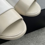 CHANEL Chanel slippers pearl leather strips and small diamond combination imported A grade sheepskin