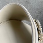 CHANEL Chanel slippers pearl leather strips and small diamond combination imported A grade sheepskin