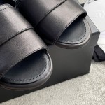 CHANEL Chanel slippers pearl leather strips and small diamond combination imported A grade sheepskin