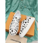 Louis Vuitton x Yayoi Kusama cooperation model classic white shoes 𝐓𝐢𝐦𝐞 𝐨𝐮𝐭 wave point sneakers