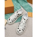 Louis Vuitton x Yayoi Kusama cooperation model classic white shoes 𝐓𝐢𝐦𝐞 𝐨𝐮𝐭 wave point sneakers