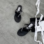 CHANEL pentagram slippers small fragrant exquisite a sandwich foot slippers strap hot diamond design