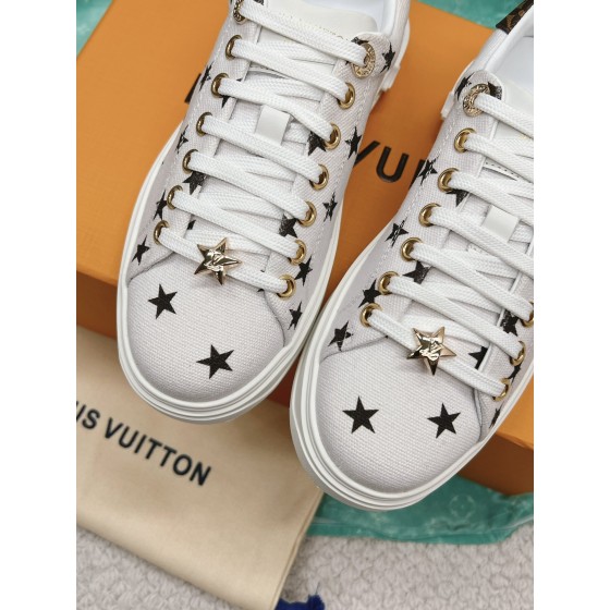 Louis Vuitton x Yayoi Kusama cooperation model classic white shoes 𝐓𝐢𝐦𝐞 𝐨𝐮𝐭 wave point sneakers