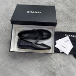 CHANEL single strap Mary Jane uppers imported mixed sheepskin grain sheepskin leather leather outsole