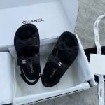 CHANEL new color bow sandals classic beach shoes every year the new color