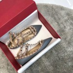 Valentino VT Collection Two Strap Flats Haze Blue