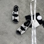 CHANEL new color bow sandals classic beach shoes every year the new color