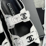 CHANEL new color bow sandals classic beach shoes every year the new color