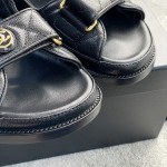 CHANEL new color bow sandals classic beach shoes every year the new color