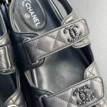 CHANEL new color bow sandals classic beach shoes every year the new color