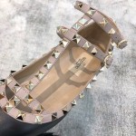 Valentino VT Collection Two Strap Flats Black