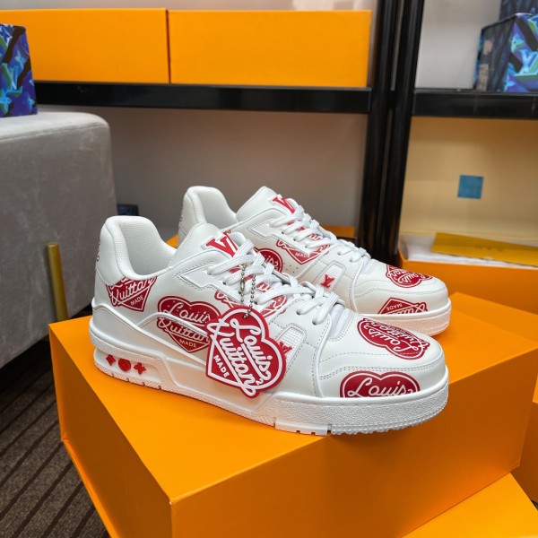 Louis Vuitton couple models DIY buckle sneakers sneakers