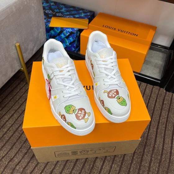 Louis Vuitton couple models DIY buckle sneakers sneakers