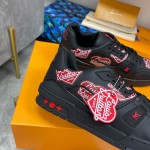 Louis Vuitton couple models DIY buckle sneakers sneakers