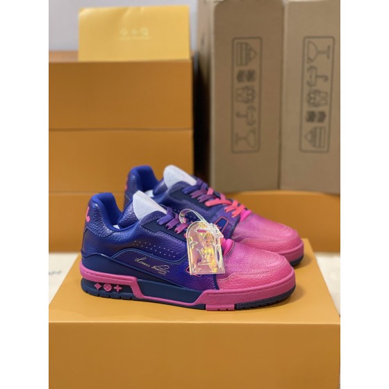 Louis Vuitton couple models LVTRAINER sneakers model number MS0119