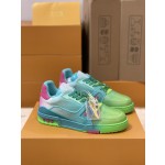 Louis Vuitton couple models LVTRAINER sneakers model number MS0119