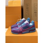Louis Vuitton couple models LVTRAINER sneakers model number MS0119