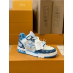 Louis Vuitton Trainer sneakers for couples, style 1A98UX