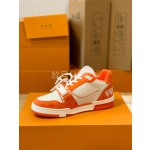 Louis Vuitton Trainer sneakers for couples, style 1A98UX