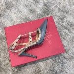 Valentino VT Collection Two Strap Mid Heel 10cm Haze Blue