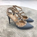 Valentino VT Collection Two Strap Mid Heel 10cm Haze Blue