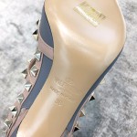 Valentino VT Collection Two Strap Mid Heel 10cm Haze Blue