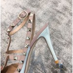 Valentino VT Collection Two Strap Mid Heel 10cm Blue