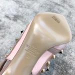 Name Chinese Valentino VT Collection Two Strap Mid Heel 10cm Patent Leather Pink