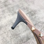 Valentino VT Collection One Strap Slant Heel Drag 6.5CM Haze Blue