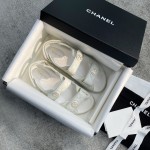 CHANEL new color bow sandals classic beach shoes every year the new color