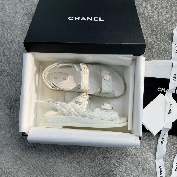 CHANEL new color bow sandals classic beach shoes every year the new color