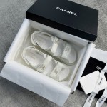 CHANEL new color bow sandals classic beach shoes every year the new color