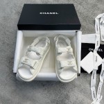 CHANEL new color bow sandals classic beach shoes every year the new color