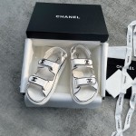 CHANEL new color bow sandals classic beach shoes every year the new color