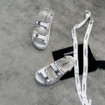 CHANEL new color bow sandals classic beach shoes every year the new color