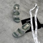 CHANEL new color bow sandals classic beach shoes every year the new color