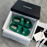 CHANEL new color bow sandals classic beach shoes every year the new color