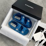 CHANEL new color bow sandals classic beach shoes every year the new color