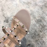 Valentino VT Collection Three Strap Chunky Heel 6cm Nude