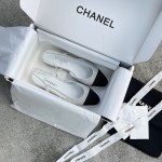 CHANEL classic sling back back hollow sandals Italy high density leather outsole