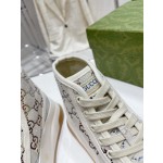 Gucci Explosive Presbyopia Canvas Casual Platform Shoes