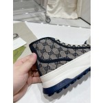 Gucci Explosive Presbyopia Canvas Casual Platform Shoes